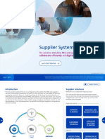 Supplier Systems Catalog: The Solutions That Allow P&G and Suppliers To