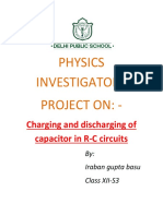 Physics Project On Capacitors
