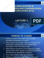 Globalization &: Information and Communication Technologies (Icts)