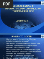 Globalization &: Information and Communication Technologies (Icts)