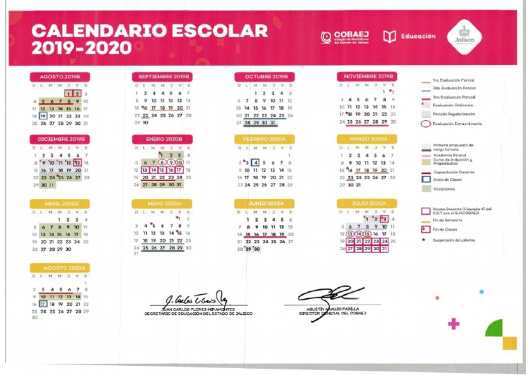 Calendario Cobaej 20192020 PDF