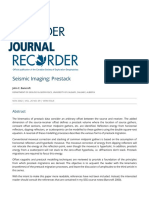 Seismic Imaging_ Prestack _ CSEG RECORDER