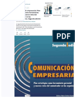 Comunicacion Empresarial Plan Estrategico Como Herramienta Gerencial y Nuevos Retos Del Comunicador en Las Organizaciones Segunda Edicion