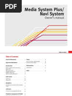 Media System Plus Navi System Owners Manual PDF