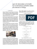 Sistem Inteligent de Interacțiune Și de Înaltă Securitate Bazat Pe Recunoașterea Gesturilor Mâinii Pentru Internet of Things