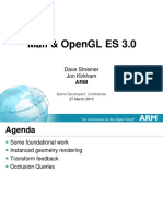 Mali & Opengl Es 3.0: Dave Shreiner Jon Kirkham