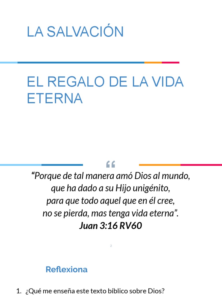 El Regalo de la Salvación Eterna | PDF | Salvación | Jesús