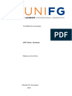 APS de Físico-Química. Pergunta 1 e 2