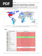 Visa Requirements For United States Nationals