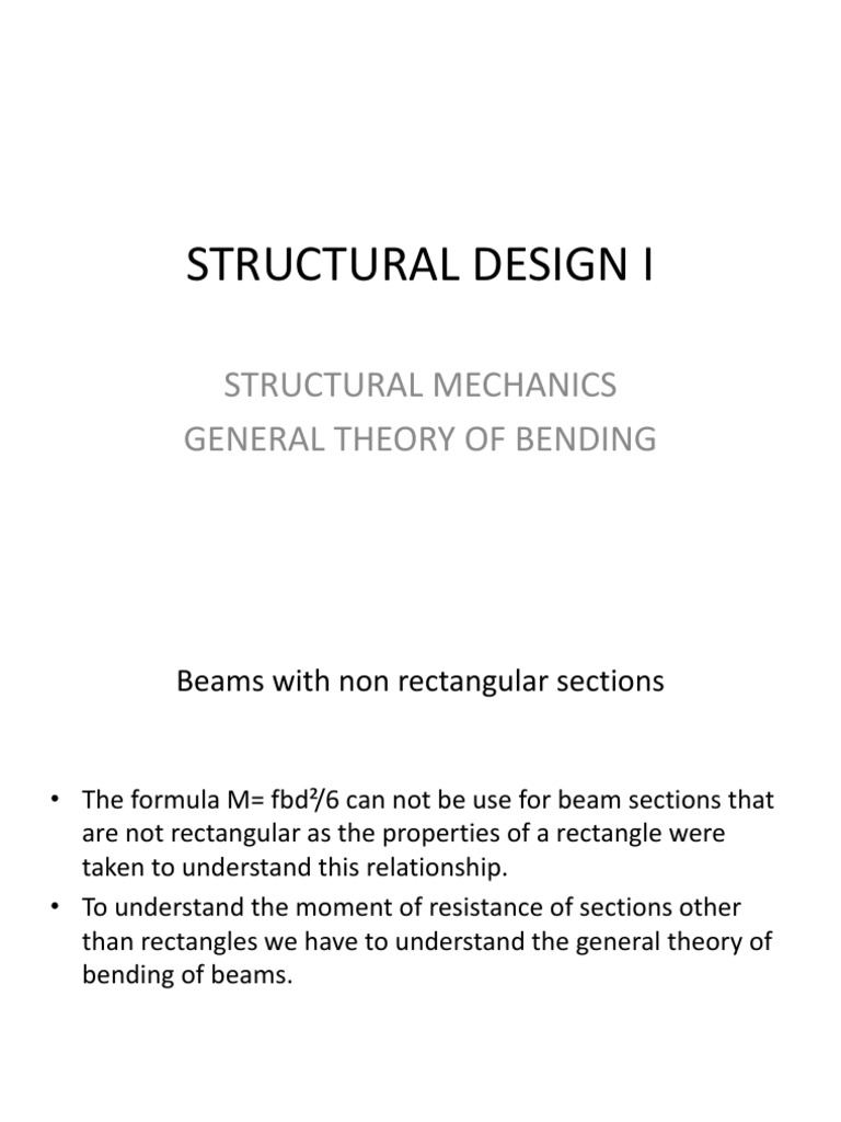 General Theory of Bending Moment | PDF | Bending | Beam (Structure)