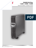 Daker DK Plus 1 kVA - 2 kVA - 3 kVA: Manuel D'installation - Installation Manual