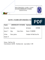 Programa Planificación Estratégica