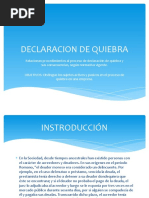 Declaracion de Quiebra