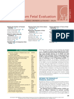 Antepartum Fetal Evaluation