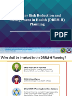 DRRM-H Planning With Sample