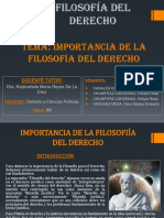 Importancia de La Filosofia Del Derecho