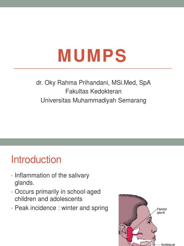 Understanding Mumps: Symptoms and Treatment | PDF | Science & Mathematics