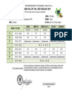 Horario CRT Primaria