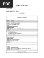 Retiro modelo de programação