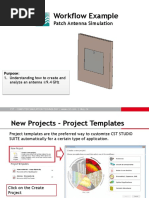 Workflow Example: Patch Antenna Simulation