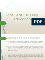 Rizal and Early Education