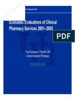 Economic Evaluations of Clinical Pharmacy Services 2001-2005