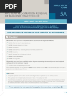 Five Year Registration Renewal of Building Practitioner Application 5A[1]