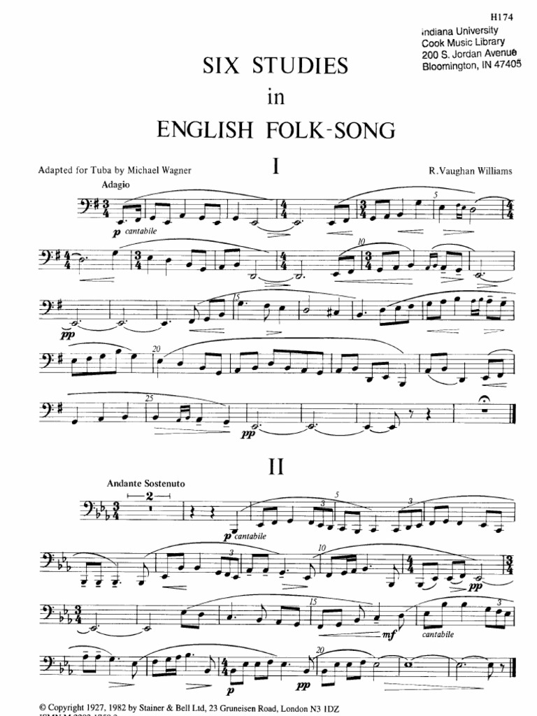 Six Studies In English Folk Song Pdf