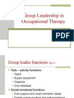 Group Leadership in Occupational Therapy