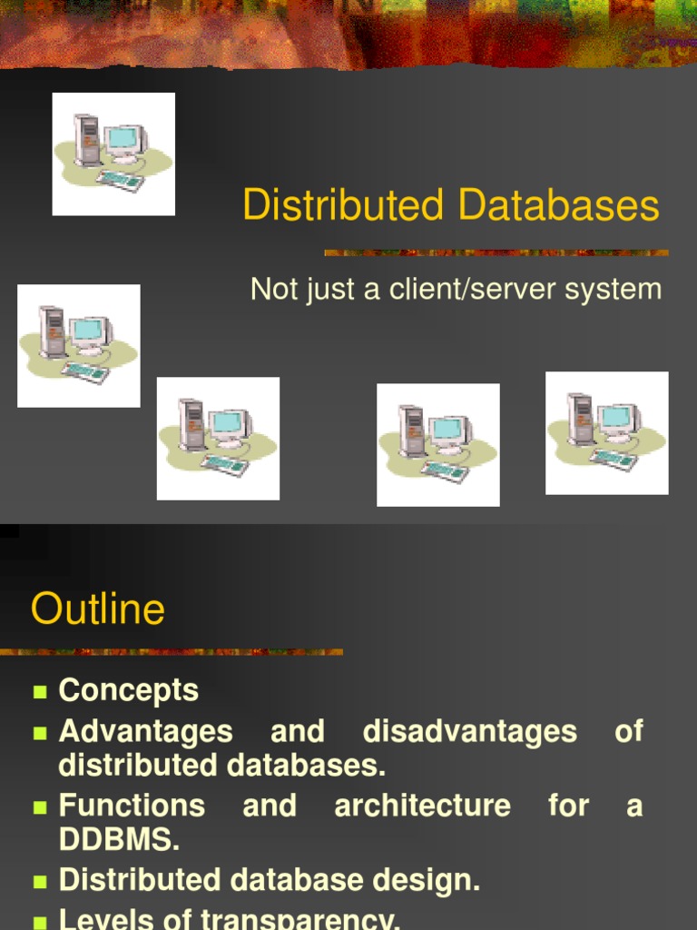 Understanding Distributed Databases | PDF | Replication (Computing ...