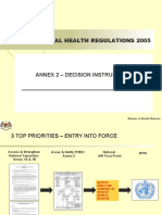 International Health Regulations 2005: Annex 2 - Decision Instrument