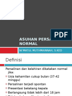 ASUHAN PERSALINAN NORMAL