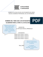 Plantilla de Informe Descriptivo Bibliográfico