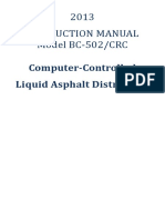 Computer-Controlled Liquid Asphalt Distributor Manual