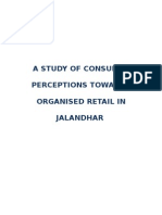 A Study of Consumer Perceptions Towards Organised Retail in Jalandhar