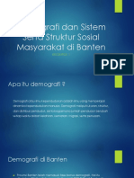 Demografi Dan Sistem Serta Struktur Sosial Masyarakat Di