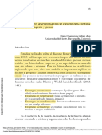 La Pedagogía de La Simplificación El Estudio de La Historia, Por Medio de La Pista y Pesca