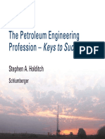 The Petroleum Engineering Profession