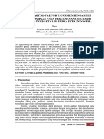 Analisis Faktor-Faktor Yang Mempengaruhi Nilai Perusahaan Pada Perusahaan Consumer Goods Yang Terdaftar Di Bursa Efek Indonesia