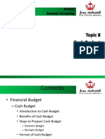Notes On Cash Budget