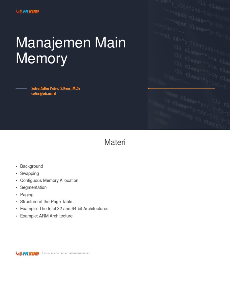 09 Main Memory | PDF