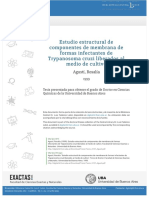 Agustí R. (1999) TD Estudio estructural de componentes de membranas de formas infectantes de Trypanosoma cruzi liberados al medio de cultivo. Universidad de Buenos Aires.pdf