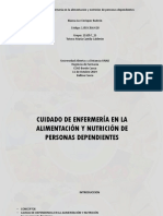 Cuidado de Enfermería en La Alimentación y Nutrición de Personas Dependientes