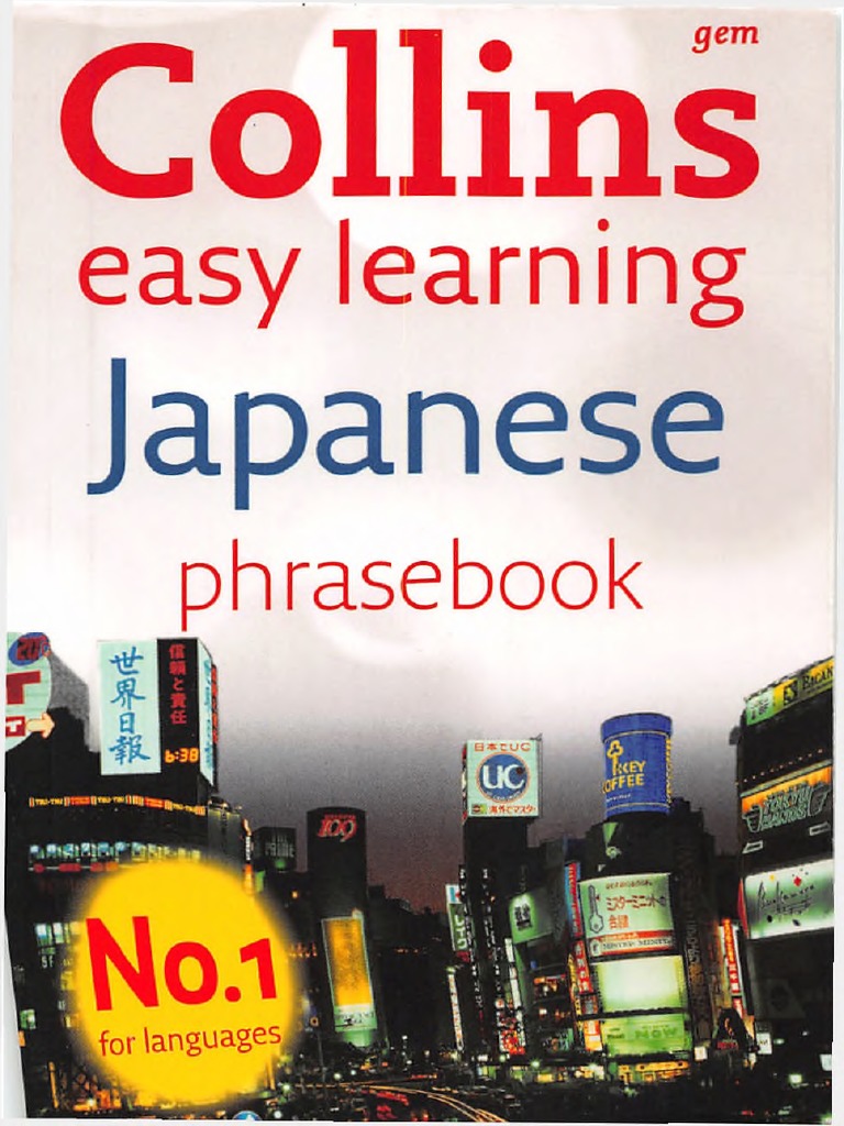 Easy Learning Japanese Phrasebook Consonant Stress Linguistics