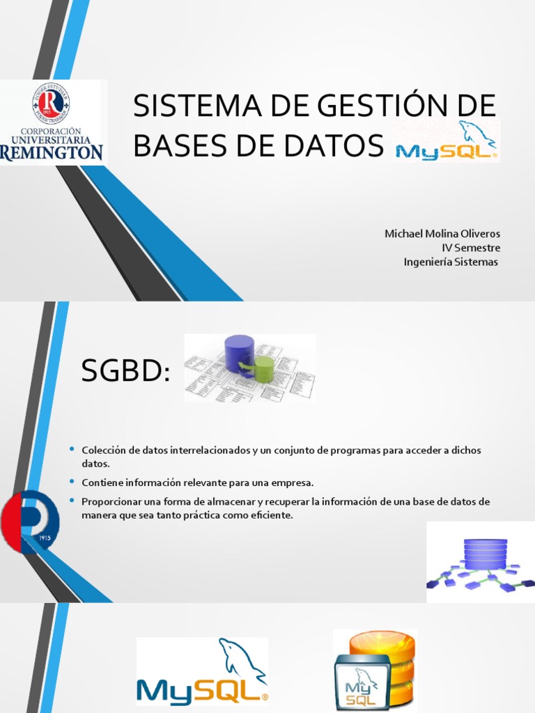 Introducción a MySQL como SGBD | PDF | Mi sql | Bases de datos
