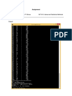 John Oliver Brioso Assignment Advanced Statistical Methods
