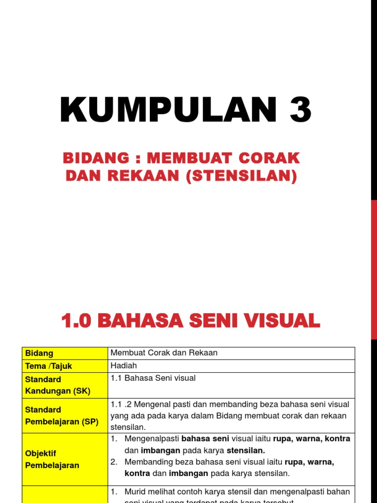 Contoh RPH Pendidikan Kesenian Tahun 4  PDF