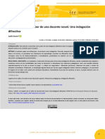 Los Lugares de No Saber de Una Docente Novel. Una Indagación Difractiva.