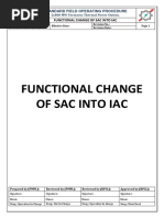 Functional Change of Sac Into Iac: Standard Field Operating Procedure