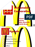 Mcdonald'S Corporation: Ariyani Deboranty Jumran Ophy Quamilla Patrick Braun